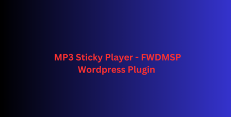 MP3 Sticky Player - FWDMSP Wordpress Plugin
