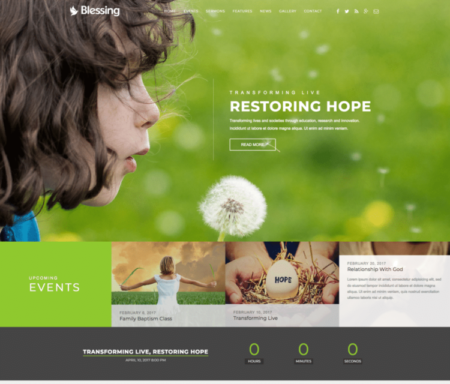 Blessing | Responsive WordPress Theme for Church Websites