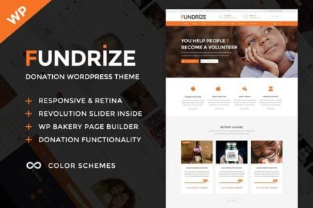 Fundrize | Responsive Donation & Charity WordPress Theme