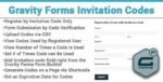 Gravity Forms Invitation Codes Addon