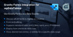 Gravity Forms integration for wpDataTables Addon