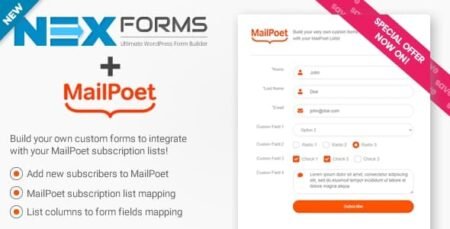 MailPoet for NEX-Forms -Addon