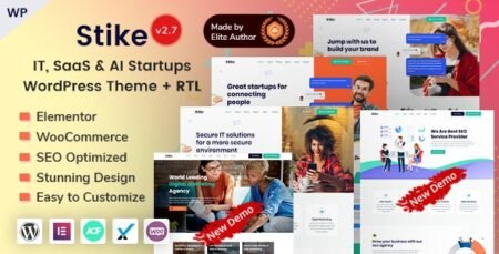 Stike - Technology & SEO IT Startup WordPress Theme