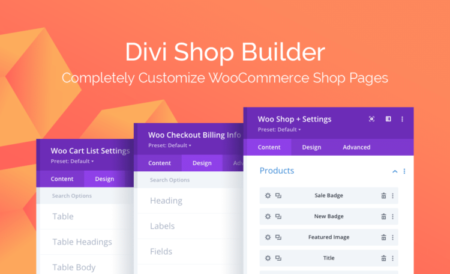 Divi Shop Builder for WooCommerce Plugin