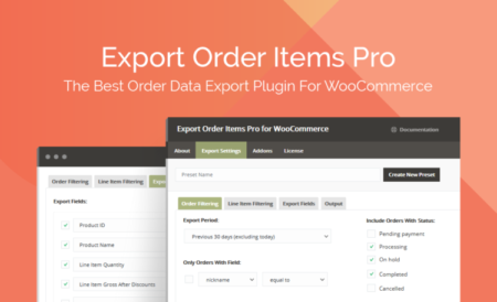 Export Order Items Pro for WooCommerce Plugin