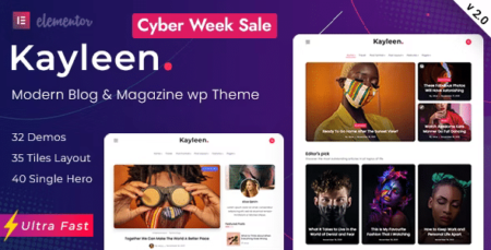 Kayleen | Blog & Magazine WordPress Theme