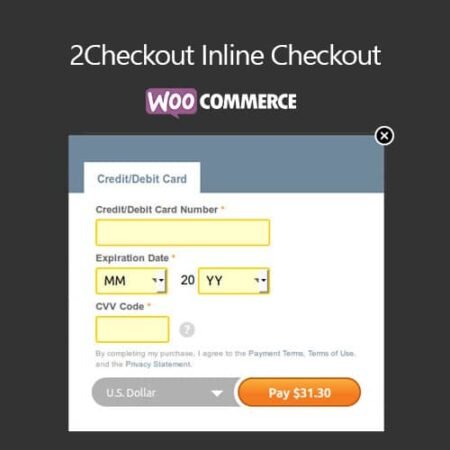 WooCommerce 2Checkout - Inline Checkout